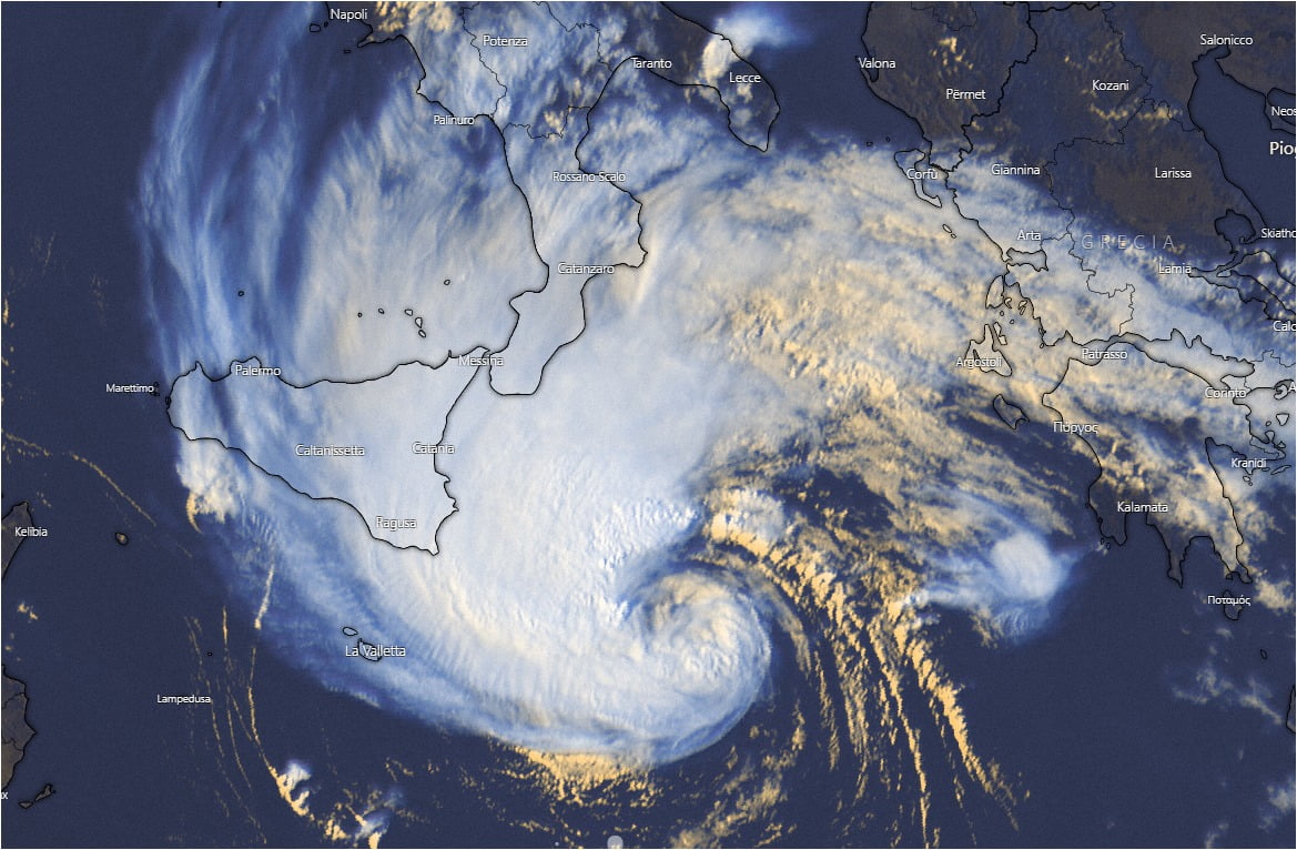 I Tlc Cicloni Tropicali Mediterranei Meteo Regione Lazio