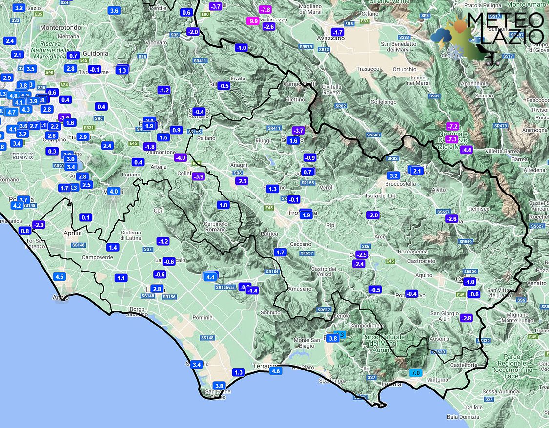 Temperature Gelide Nel Lazio Quasi Raggiunti I C Meteo Regione Lazio