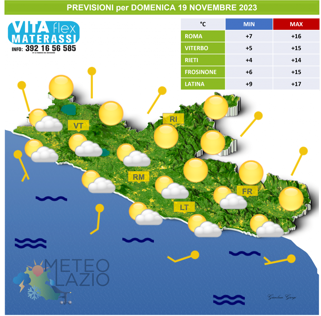 Bollettino Meteo Per OGGI 19 Novembre 2023 E DOMANI 20 Novembre 2023