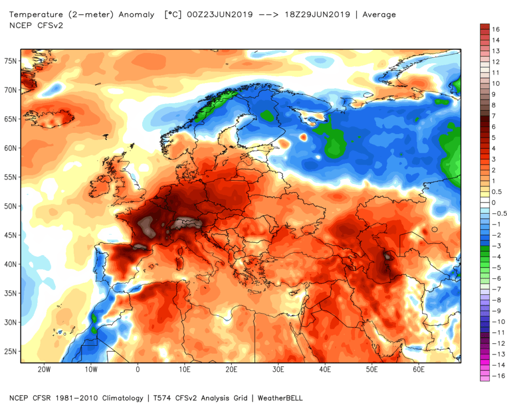 2 nuovi record storici di caldo per il mese di Giugno