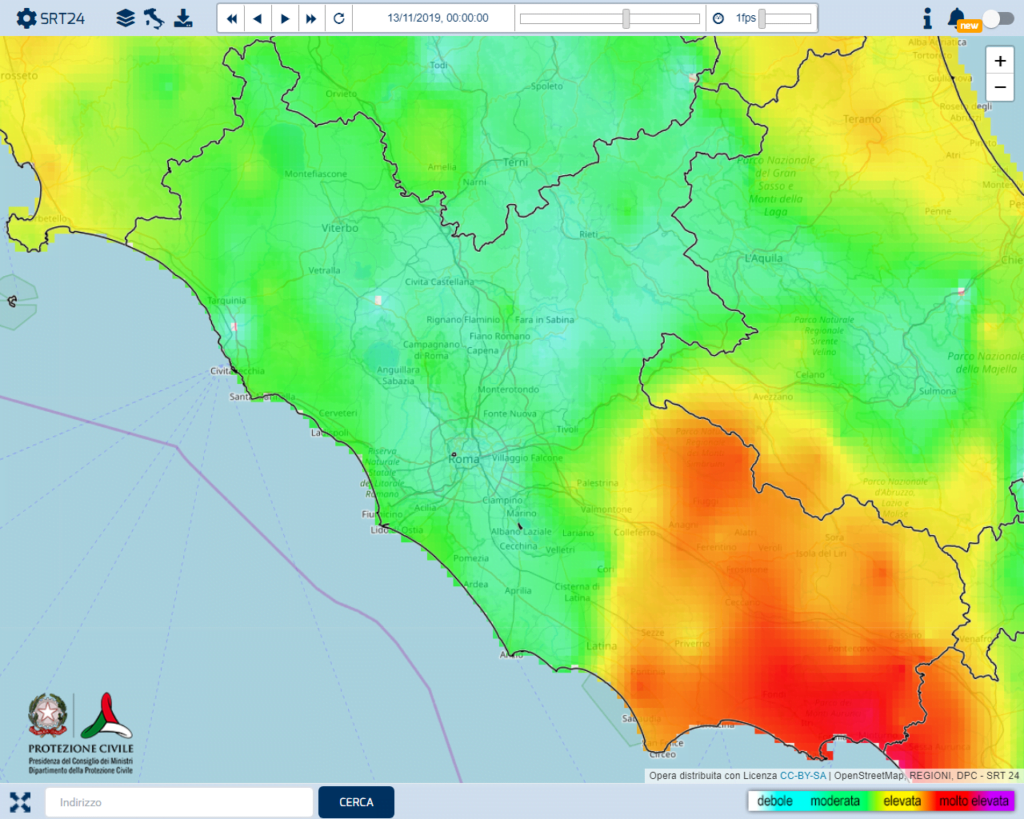 Piogge del 12 Novembre 2019