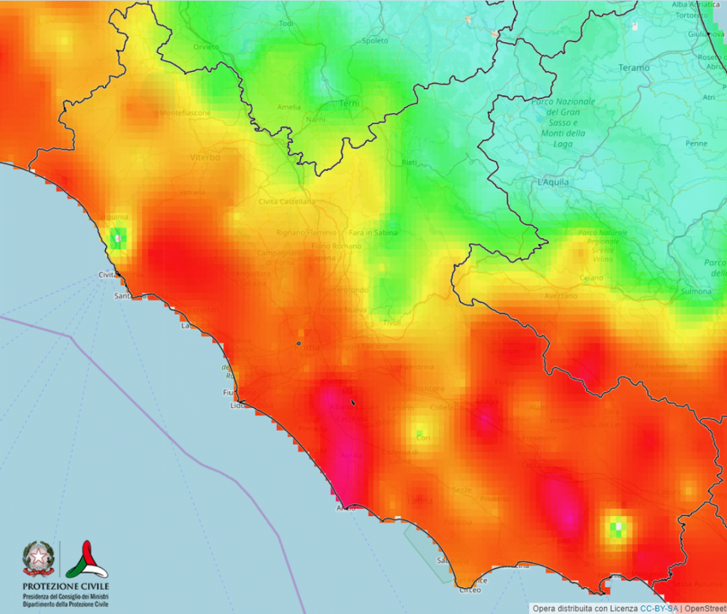 Piogge del 24 Novembre 2019