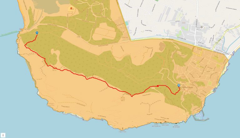 percorsi bicicletta da strada san felice circeo