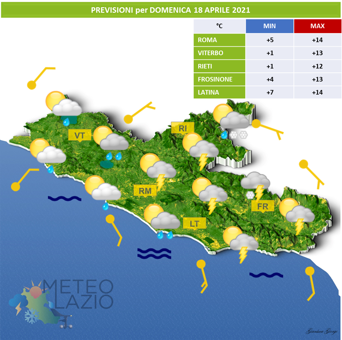 Bollettino Meteo per OGGI 18 Aprile 2021 e DOMANI 19 ...