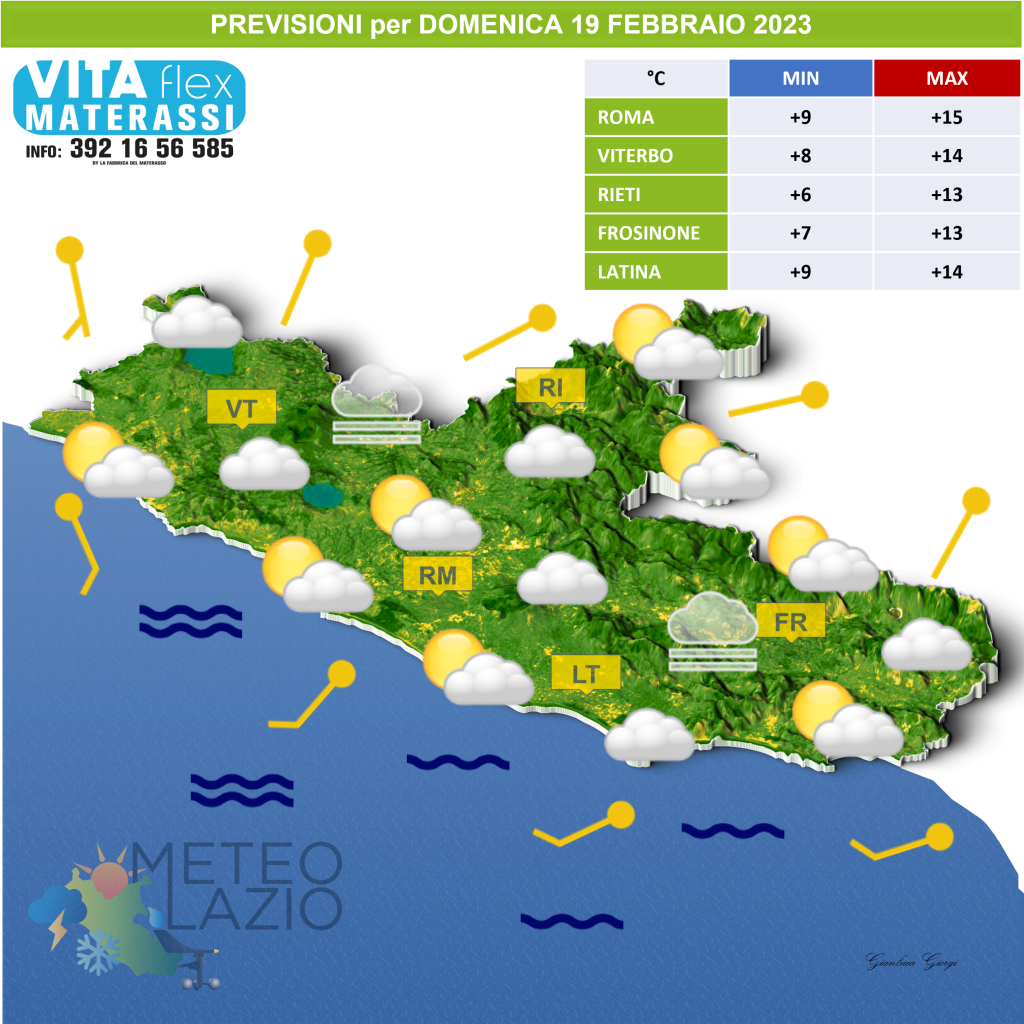 Bollettino Meteo Per OGGI 19 Febbraio 2023 E DOMANI 20 Febbraio 2023