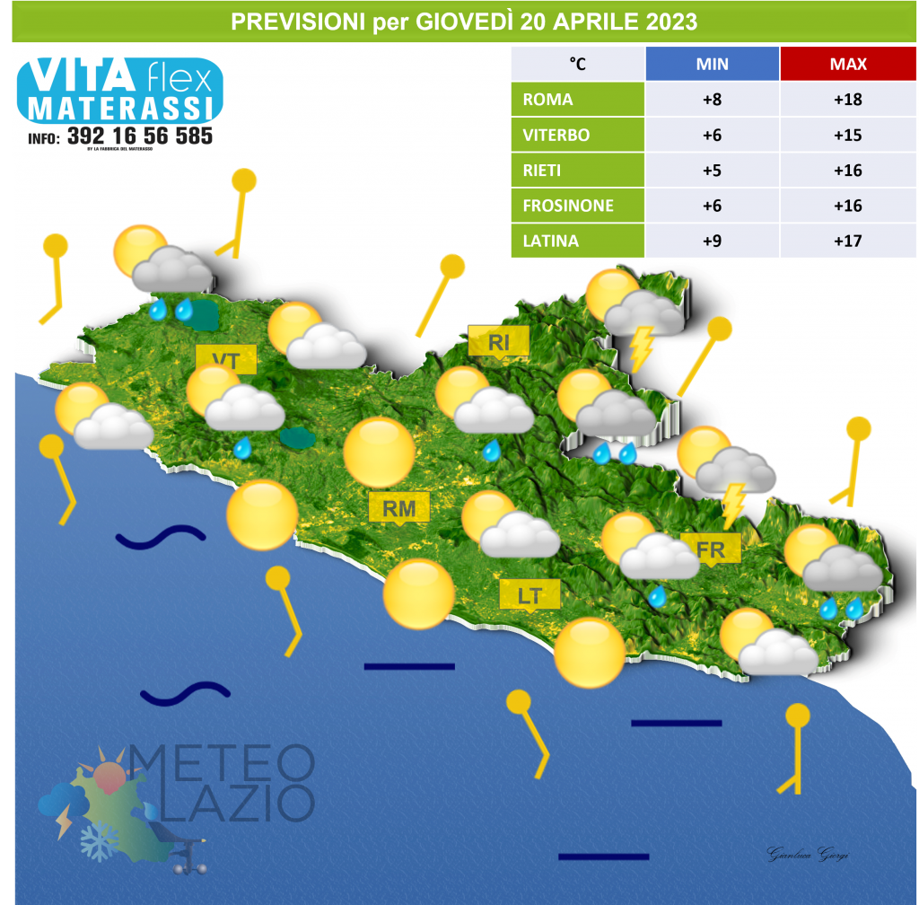 Bollettino Meteo Per OGGI 20 Aprile 2023 E DOMANI 21 Aprile 2023