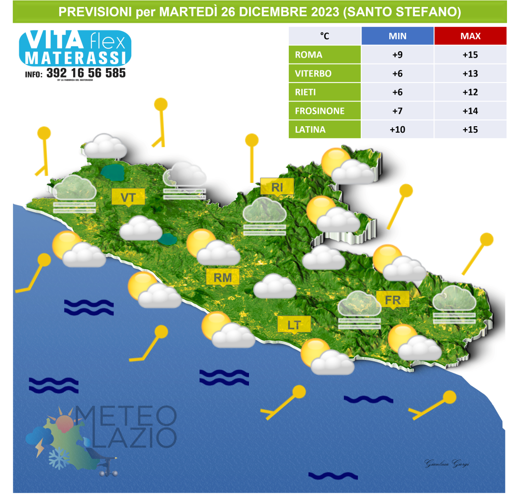 Bollettino Meteo Per OGGI 26 Dicembre 2023 E DOMANI 27 Dicembre 2023