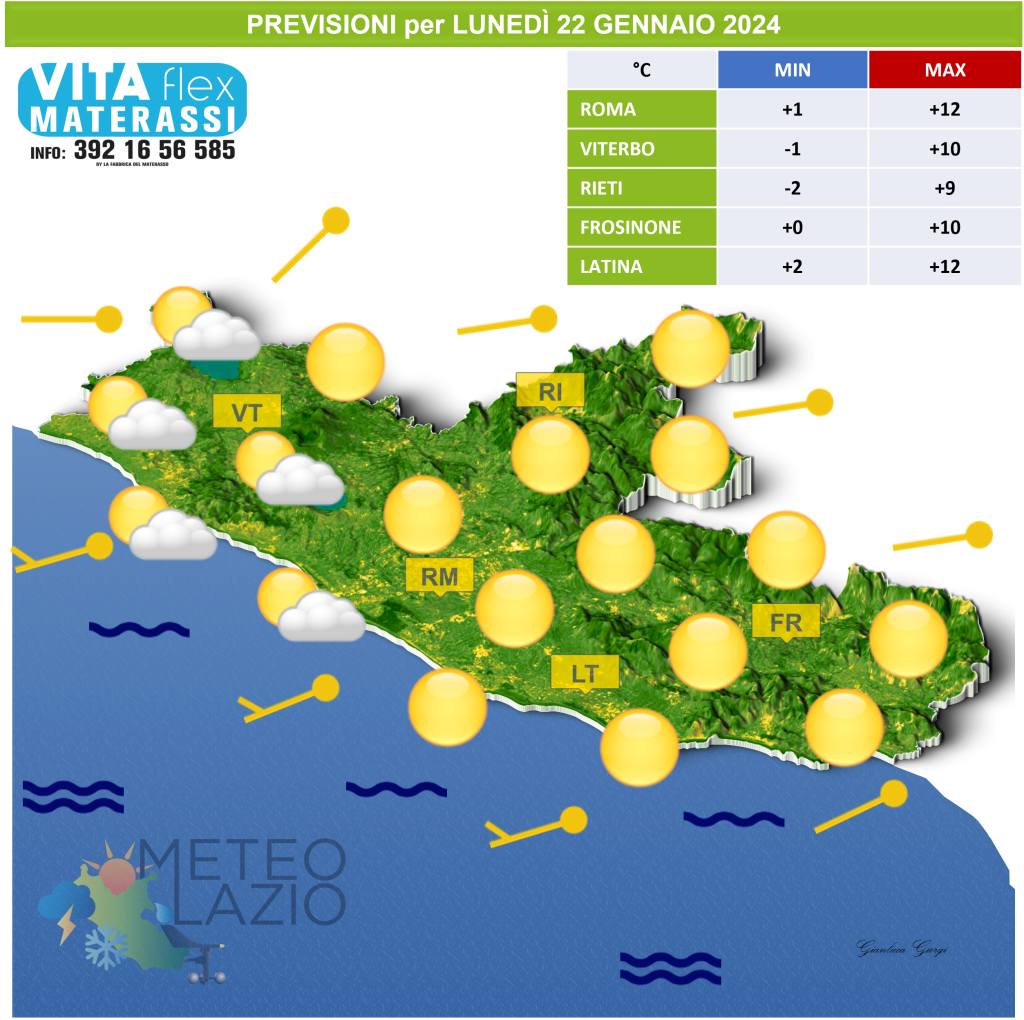 Bollettino Meteo Per OGGI 22 Gennaio 2024 E DOMANI 23 Gennaio 2024